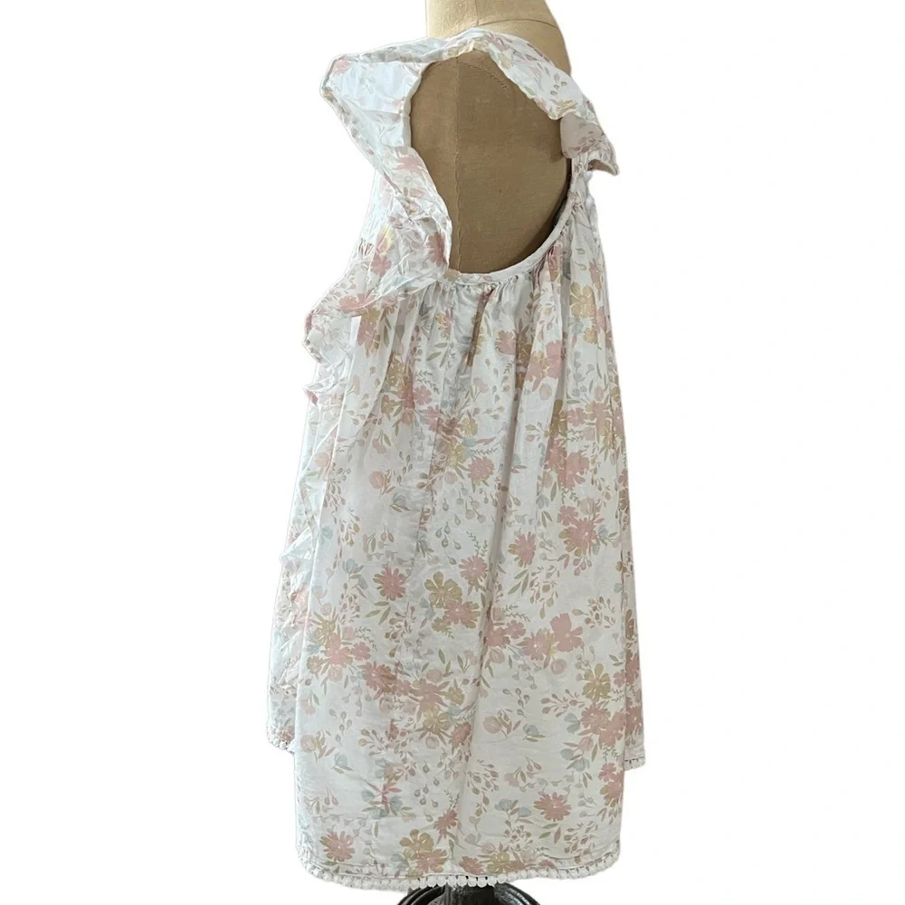 CUPCAKES AND CASHMERE GIRLS PRETTY FLORAL RUFFLE SUNDRESS SIZE 6